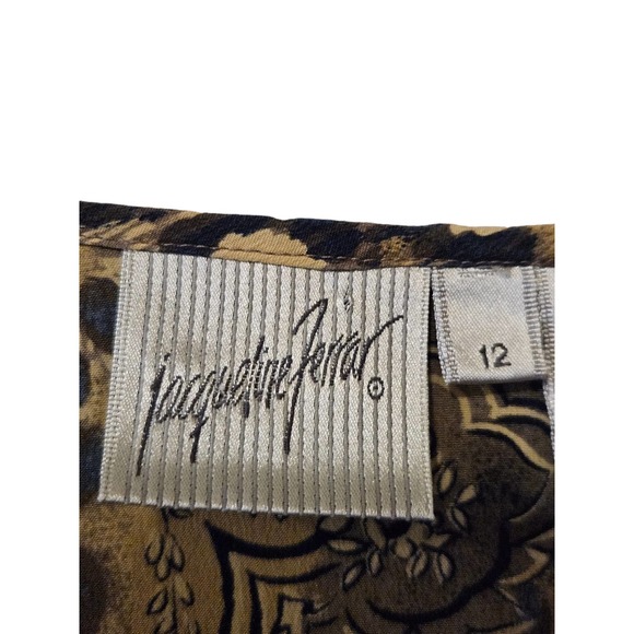 Jacqueline Ferrar Vintage 80's 100% Silk Tunic Blouse Size 12 - Picture 5 of 9